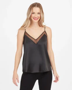 Spanx Shop All Clothing Satin Mesh V-Neck Cami
