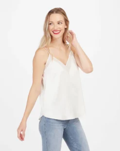 Spanx Shop All Clothing Satin Mesh V-Neck Cami