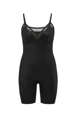Spanx Spotlight On Lace Satin Mid-Thigh Bodysuit