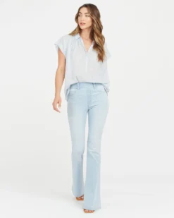 Spanx Flare Jeans, Light Wash