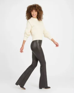 Spanx New Arrivals Leather-Like Flare Pant