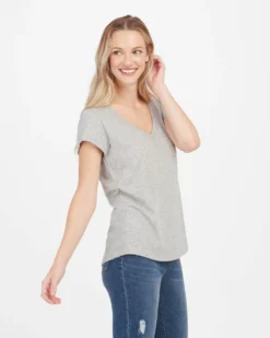 Spanx The Summer Shop Pima Cotton V-Neck Tee