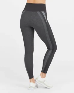 Spanx Look At Me Now Seamless Track Stripe Leggings