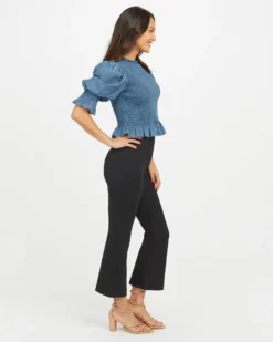 Spanx Shop All Clothing The Perfect Black Pant, Cropped Flare