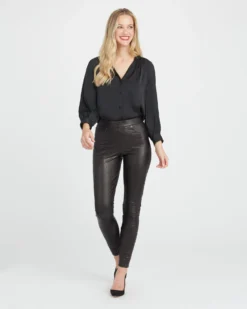 Spanx Best Sellers Leather-Like Ankle Skinny Pant