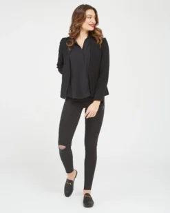 Spanx Vintage Distressed Ankle Skinny Jeans Shop All Clothing