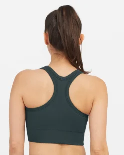 Spanx Seamless Sculpt Chevron Ribbed Longline Medium Impact Sports Bra