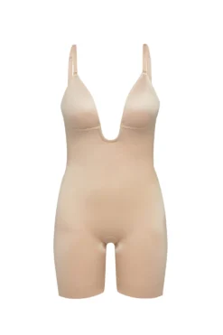 Spanx Best Sellers Suit Your Fancy Plunge Low-Back Mid-Thigh Bodysuit