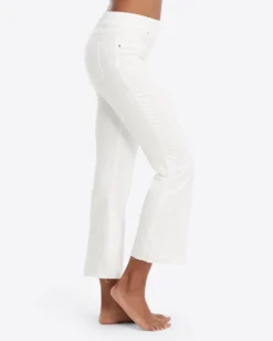 Spanx Shop All Sale White Cropped Flare Jeans