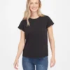 Spanx The Summer Shop Pima Cotton Crew Neck Tee 1 Spanx The Summer Shop Pima Cotton Crew Neck Tee