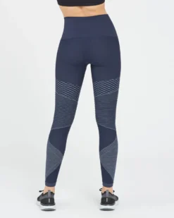 Spanx Look At Me Now Seamless Moto Leggings, Indigo Sky Comfy Essentials
