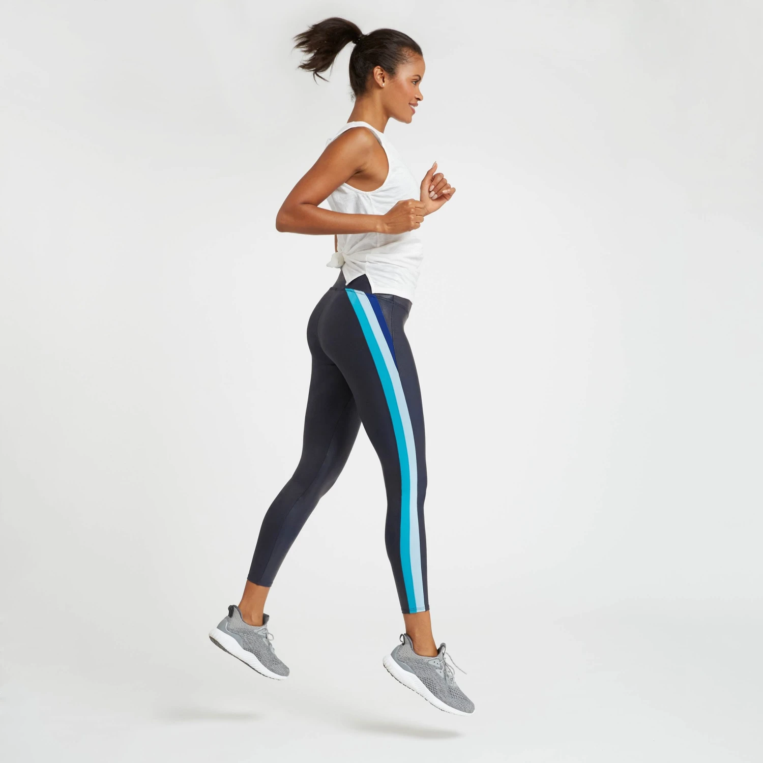 Spanx Faux Leather Track Stripe 7/8 Leggings 9 Spanx Faux Leather Track Stripe 7/8 Leggings