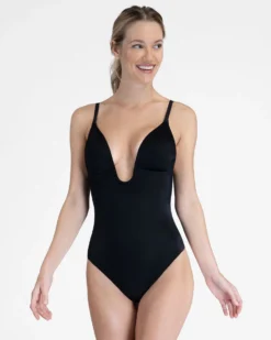 Spanx Shop All Shapewear Suit Your Fancy Plunge Low-Back Thong Bodysuit