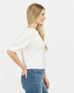 Spanx AirEssentials Puff Sleeve ‘At-the-Hip’ Top 15 Spanx AirEssentials Puff Sleeve ‘At-the-Hip’ Top