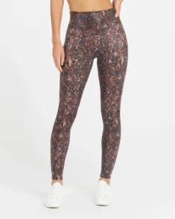 Spanx Faux Leather Snake Shine Leggings Shop All Clothing