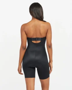 Spanx Suit Your Fancy Strapless Cupped Mid-Thigh Bodysuit Bodysuits