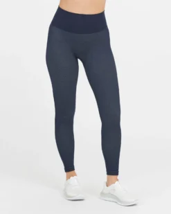 Spanx Look At Me Now Seamless Track Stripe Leggings