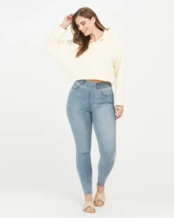 Spanx Back In Stock Ankle Skinny Jeans, Light Vintage Wash