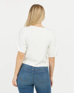 Spanx AirEssentials Puff Sleeve ‘At-the-Hip’ Top