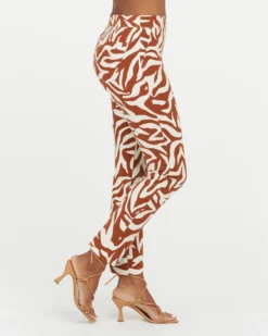 Spanx New Arrivals On-the-Go Printed Ankle Slim Straight Pant