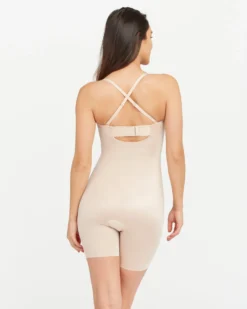 Spanx Suit Your Fancy Strapless Cupped Mid-Thigh Bodysuit Bodysuits