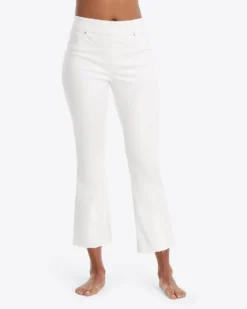 Spanx Shop All Sale White Cropped Flare Jeans