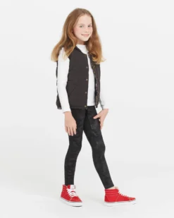 Spanx Girls Faux Leather Camo Leggings