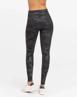Spanx Faux Leather Camo Leggings