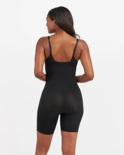 Spanx Power Open-Bust Mid-Thigh Bodysuit Shop All Shapewear