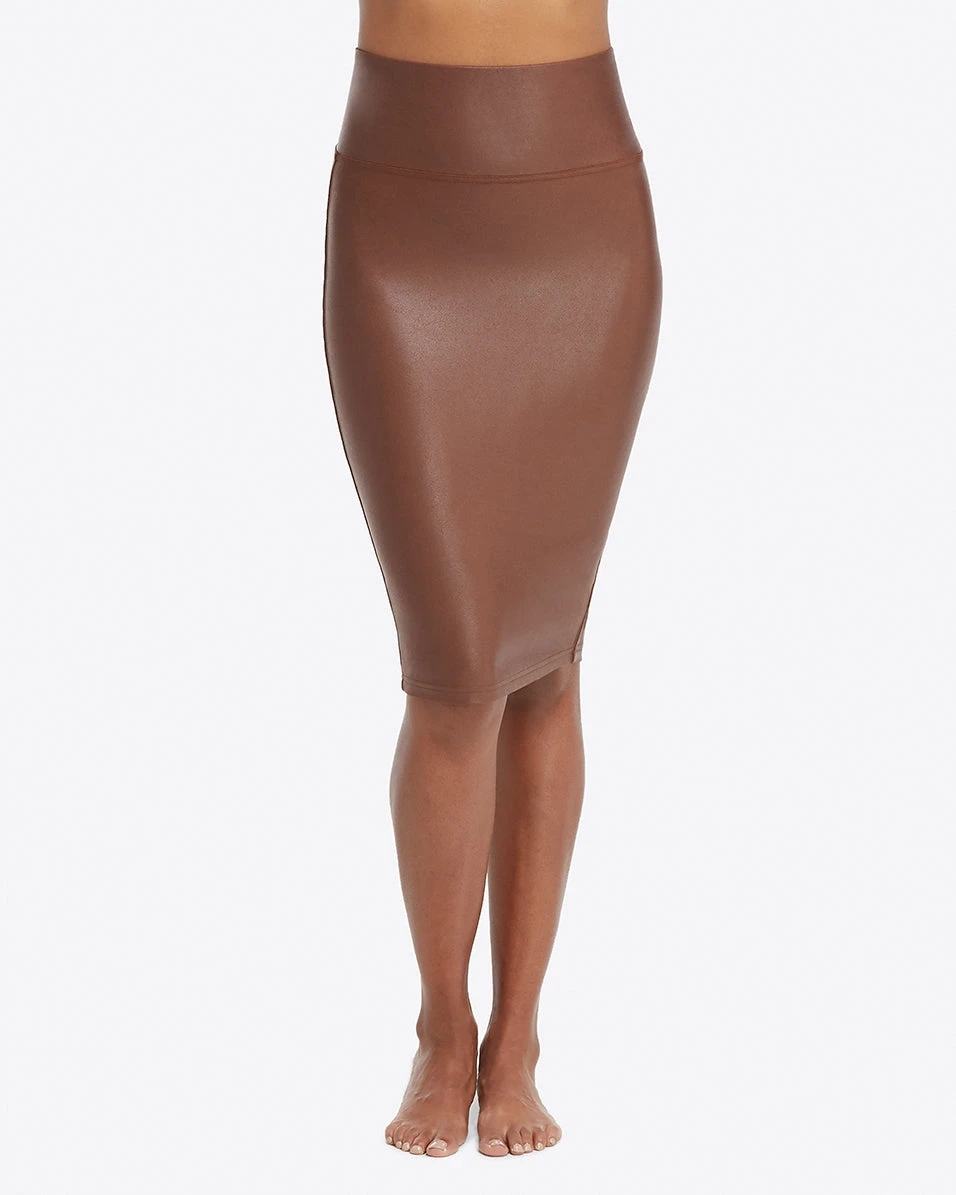 Spanx Faux Leather Pencil Skirt 3 Spanx Faux Leather Pencil Skirt