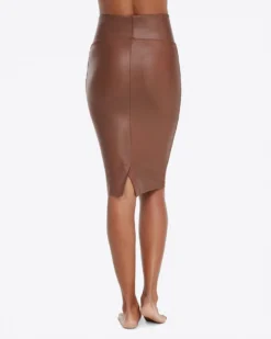 Spanx Faux Leather Pencil Skirt