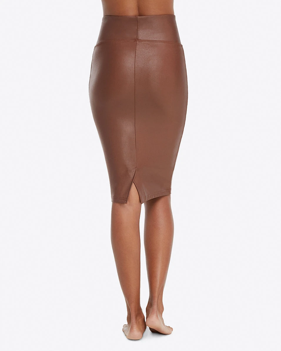 Spanx Faux Leather Pencil Skirt 4 Spanx Faux Leather Pencil Skirt