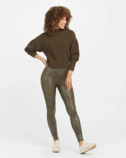Spanx Faux Leather Croc Shine Leggings 20 Spanx Faux Leather Croc Shine Leggings