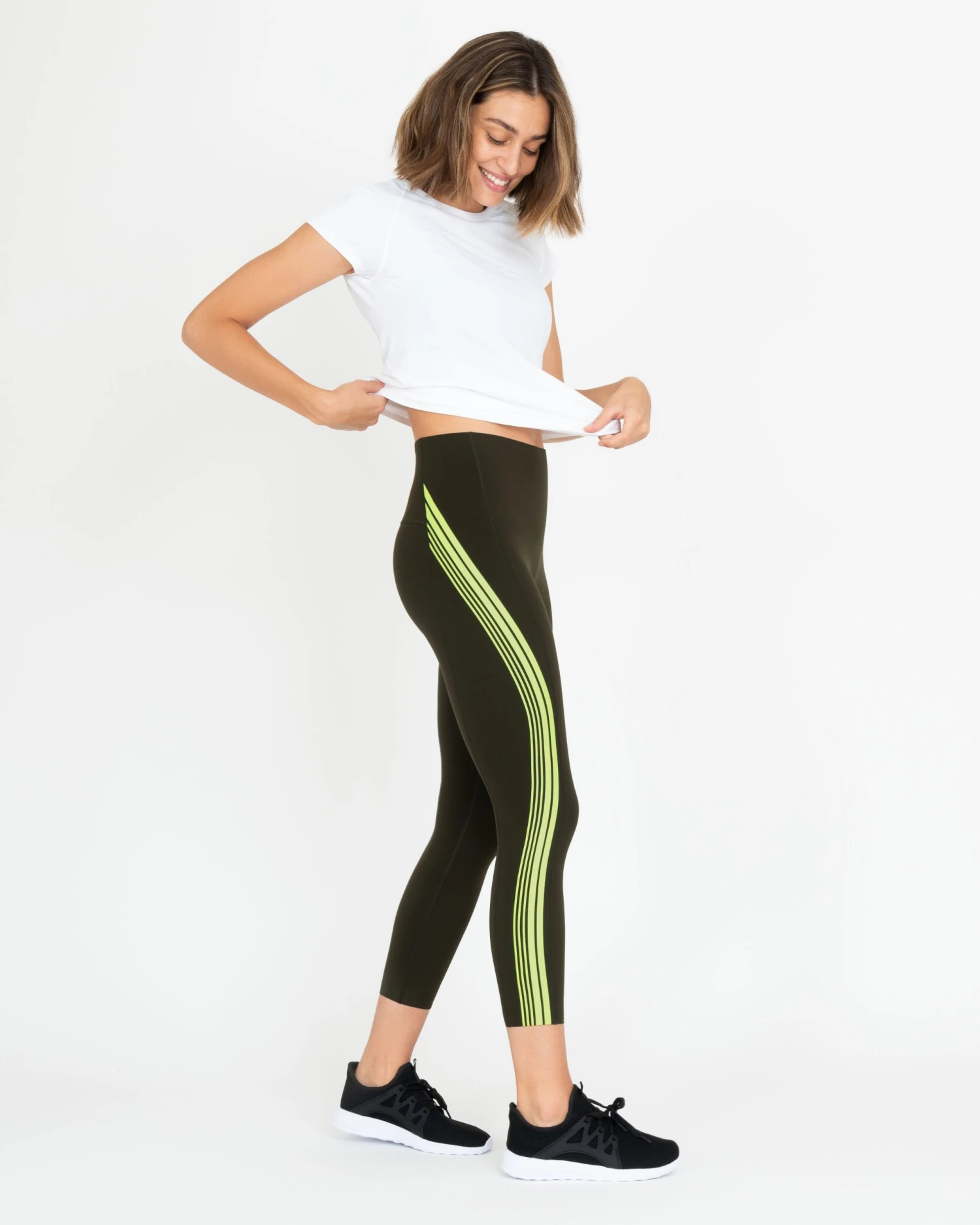 Spanx Every.Wear Contour Stripe 7/8 Leggings 8 Spanx Every.Wear Contour Stripe 7/8 Leggings