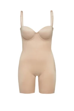 Spanx Suit Your Fancy Strapless Cupped Mid-Thigh Bodysuit Bodysuits
