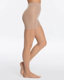 Spanx Micro-Fishnet Mid-Thigh Shaping Tights Hosiery