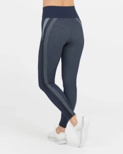 Spanx Look At Me Now Seamless Track Stripe Leggings