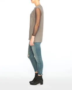 Spanx® Sheer Fashion Mesh Thong Bodysuit