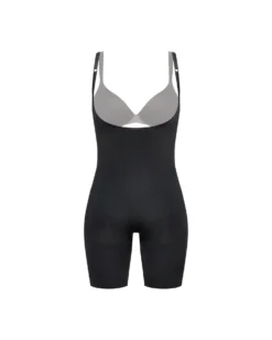 Spanx Power Open-Bust Mid-Thigh Bodysuit Shop All Shapewear
