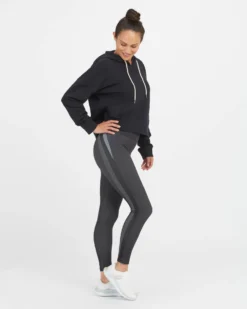 Spanx Look At Me Now Seamless Track Stripe Leggings