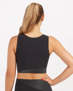 Spanx Every.Wear Reflective Crop Top Shop All Activewear