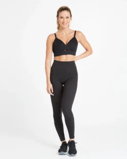 Spanx Mesh Panel Medium Impact Sports Bra The Summer Shop