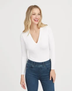 Spanx Suit Yourself Long Sleeve Thong Bodysuit