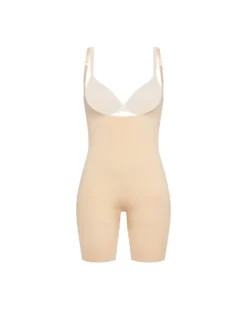 Spanx Power Open-Bust Mid-Thigh Bodysuit Shop All Shapewear