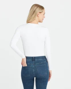 Spanx Suit Yourself Long Sleeve Thong Bodysuit