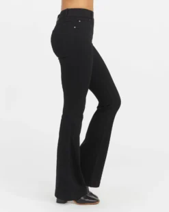 Spanx Back In Stock Flare Jeans, Clean Black 14 Spanx Back In Stock Flare Jeans, Clean Black