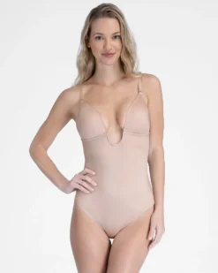 Spanx Shop All Shapewear Suit Your Fancy Plunge Low-Back Thong Bodysuit
