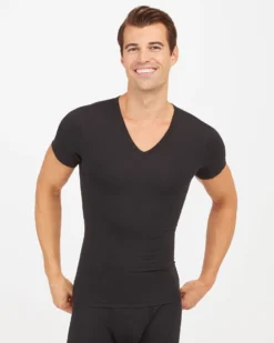 Spanx Sculpt Cotton V-Neck