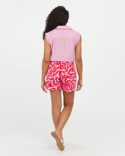 Spanx On-the-Go Printed Shorts, 6