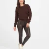 Spanx Faux Leather Croc Shine Leggings 1 Spanx Faux Leather Croc Shine Leggings